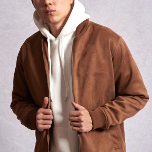 Jaqueta Bomber Suede