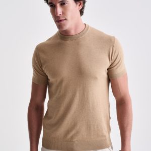 T-shirt em tricot