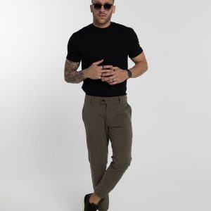 Calça Alfaiataria Armani Verde Mescla